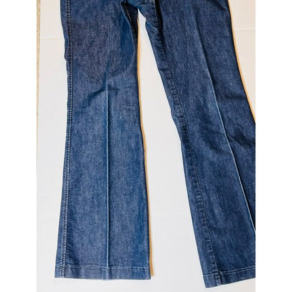 Express Vintage Indigo Editor Dress Flared Leg Jeans 2 - Picture 11 of 14